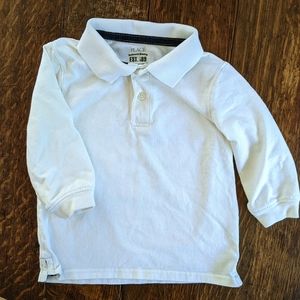Children's PLACE, 3T Boys long sleeve white polo shirt